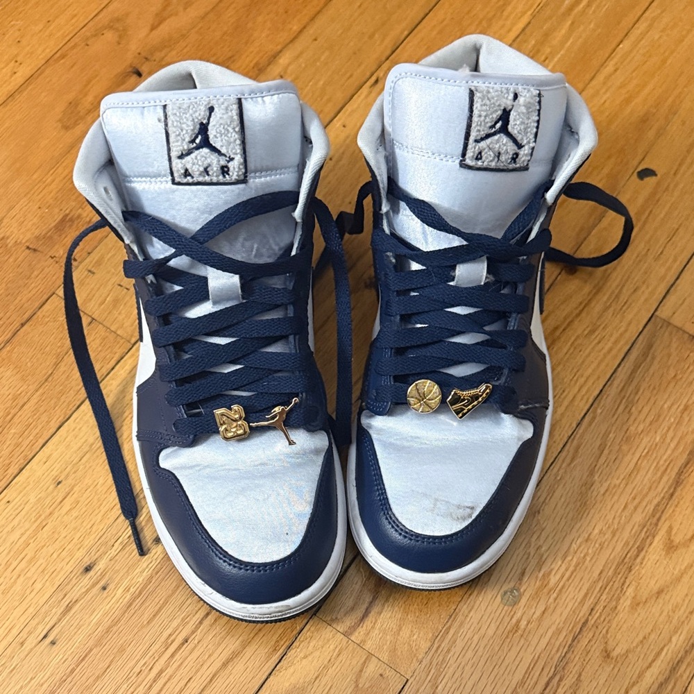 Jordan Women's Sneakers in Navy and White